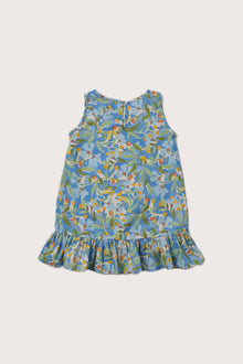 Artistic Blue Forest artwork showcased on the Kalu Dress