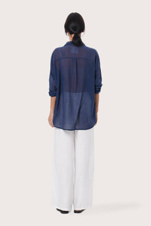 By The Sea Bali Back view of the Kami Shirt in Navy