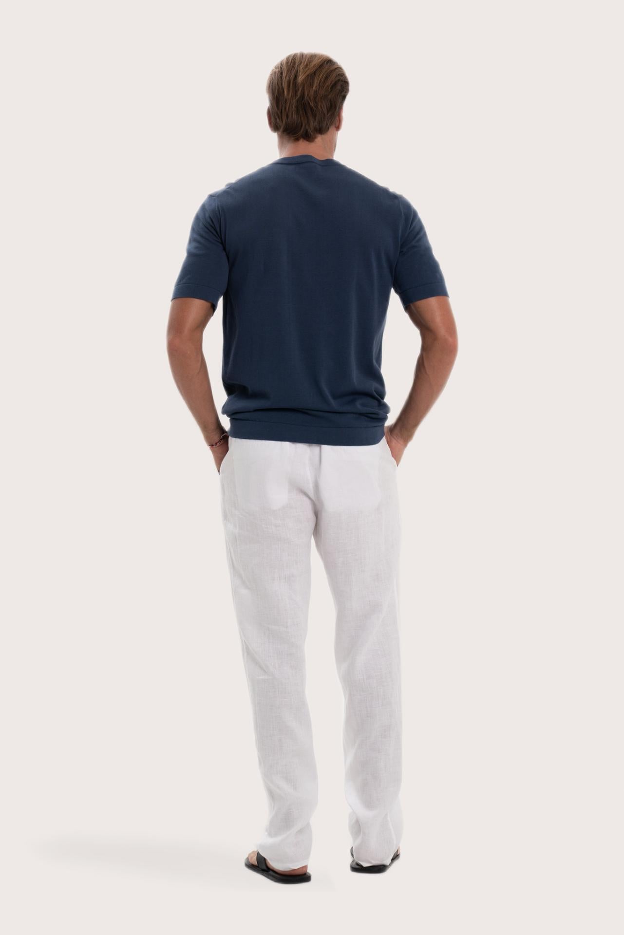 Elegant back view showcasing the clean shape and effortless fit