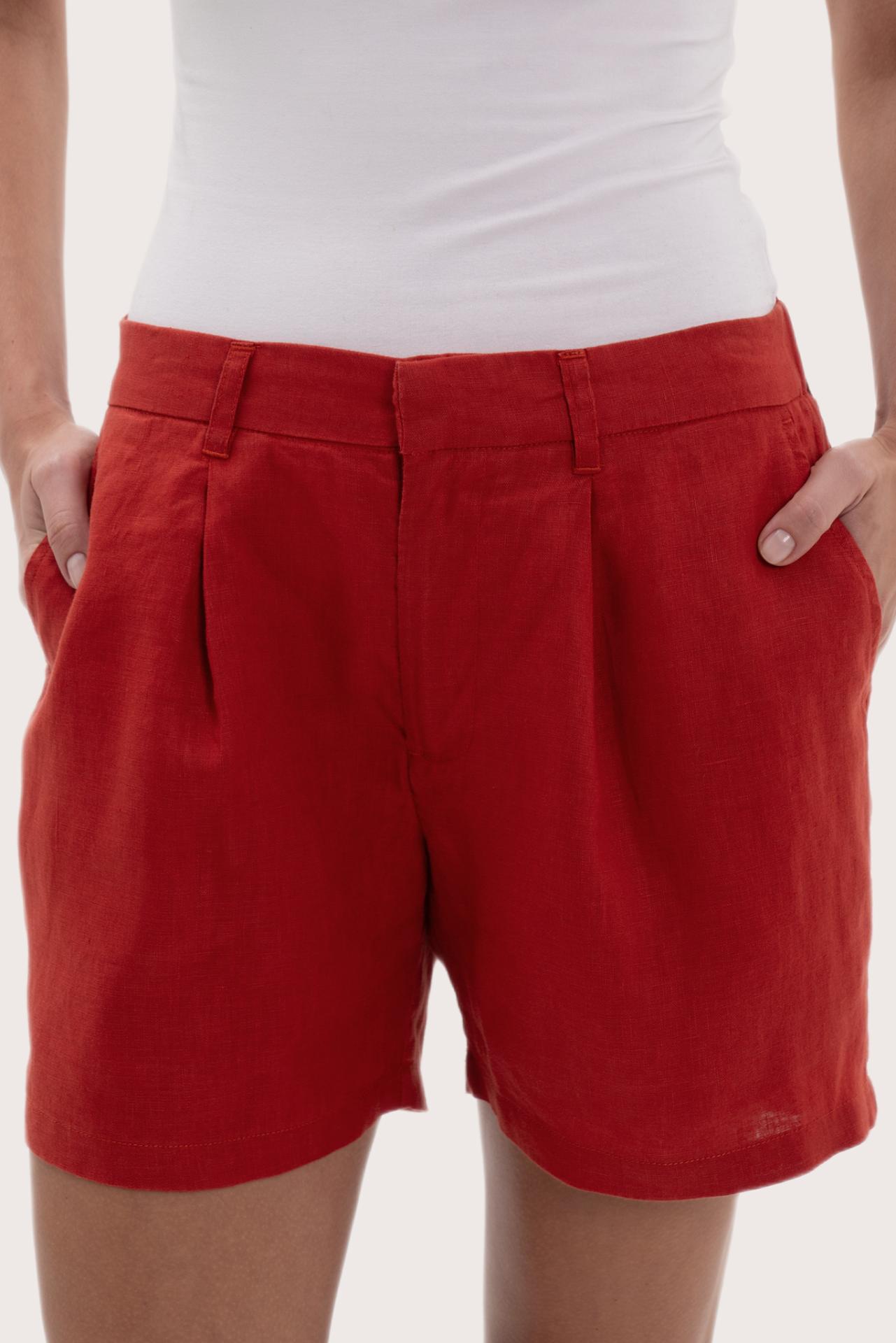 Premium linen texture and thoughtful craftsmanship in a vibrant Red tone