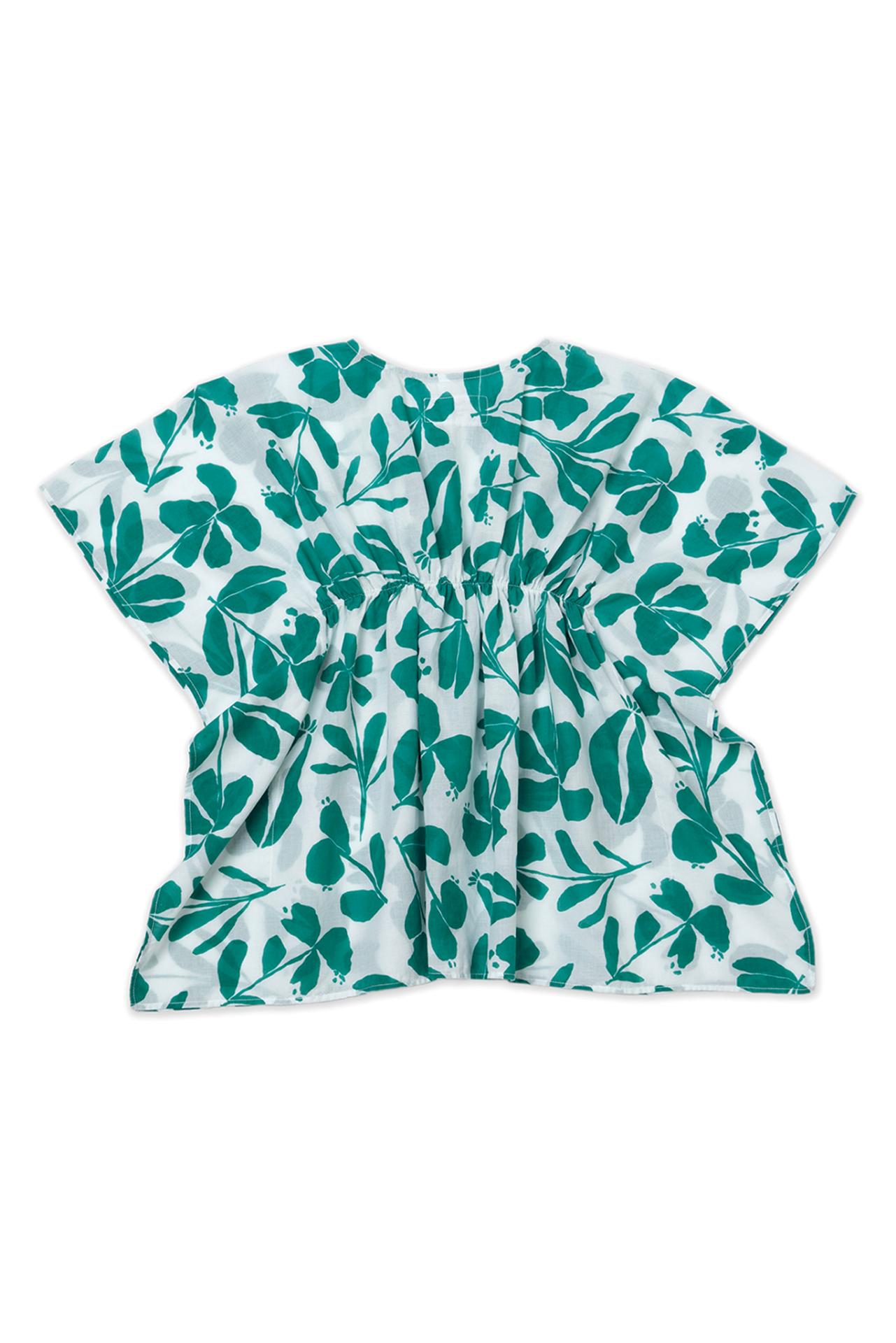 Graceful back view of the Kids Cotton Kaftan