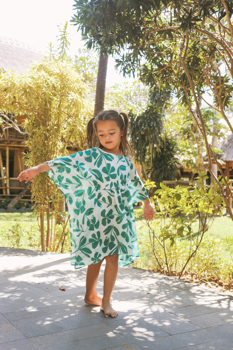 Resort-inspired styling featuring the Kids Cotton Kaftan