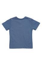 Back view of UBUD BALI Kids T-shirt in Grey Blue with clean minimalist design