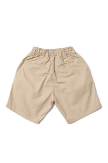 Classic back view of the Koda Boys Cotton Bermuda in Beige