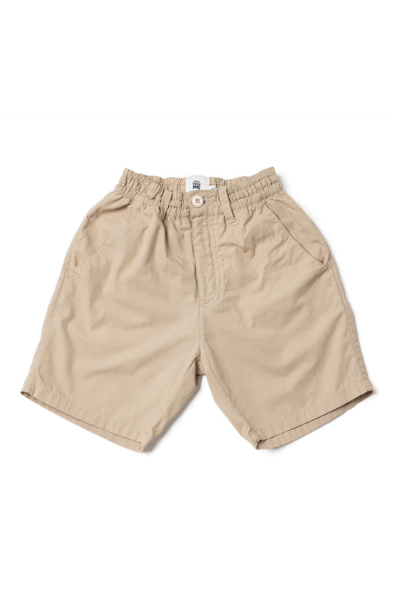 By The Sea Bali Koda Boys Cotton Bermuda in Beige with a relaxed and timeless silhouette