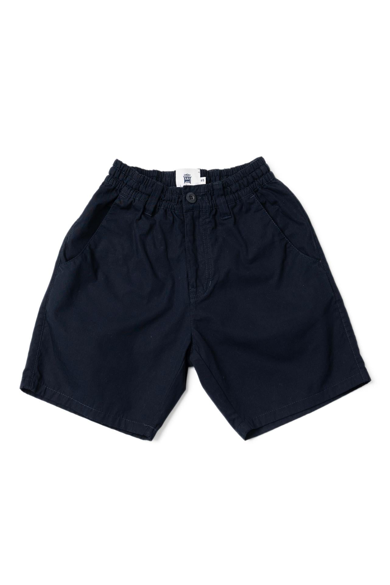 By The Sea Bali Koda Boys Cotton Bermuda in Navy with a relaxed and timeless silhouette