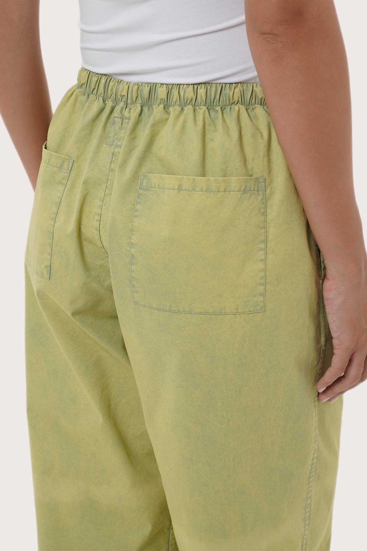 By The Sea Bali Soft cotton fabric and tailored detail highlighting the Ladies Cropped Pants in Sage