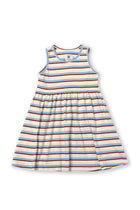 By The Sea Bali Laguna Kids Cotton Dress in Stripe with a relaxed and playful silhouette