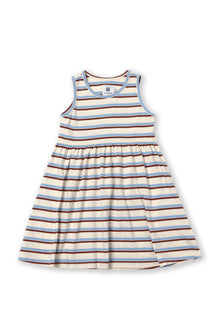 By The Sea Bali Laguna Kids Cotton Dress in Stripe with a relaxed and playful silhouette
