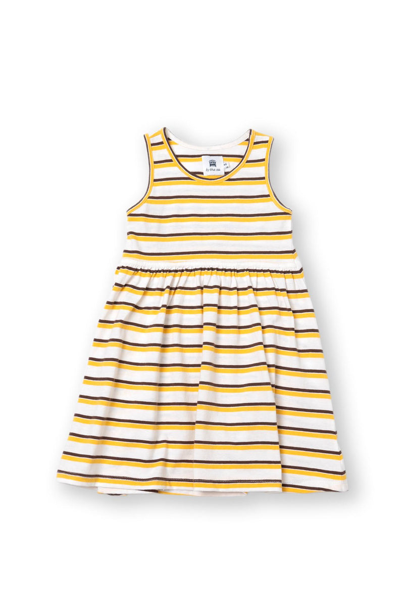 Laguna Kids Cotton Dress in Stripe designed for carefree island adventures