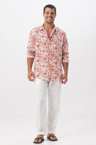 Baron Linen Shirt tropical fruit