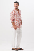 Baron Linen Shirt tropical fruit