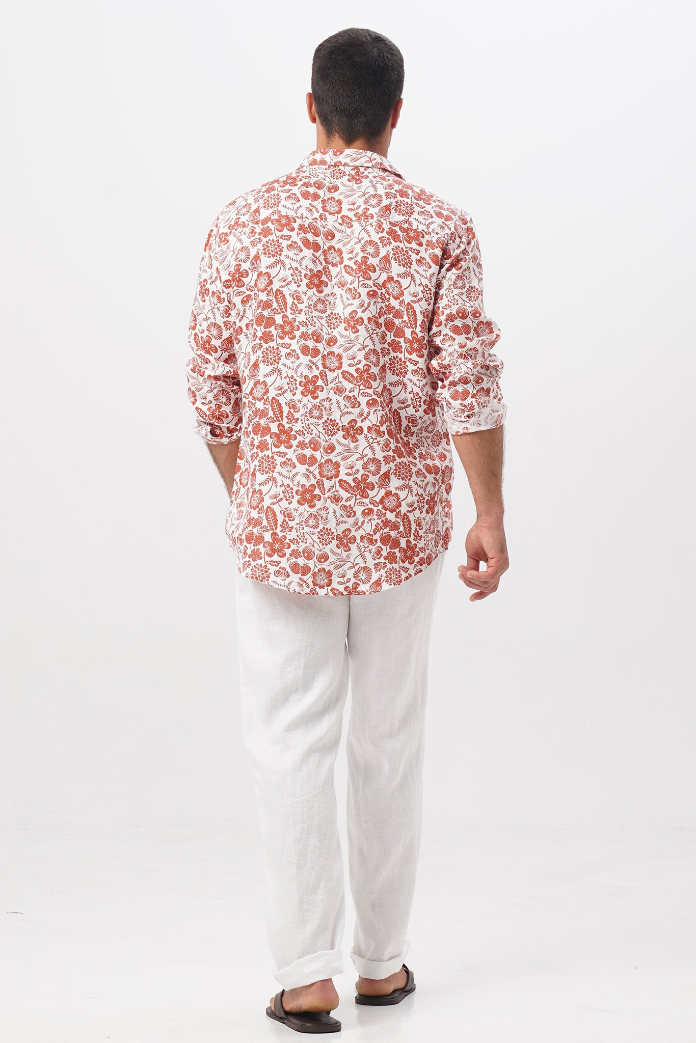 Baron Linen Shirt tropical fruit