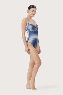 Flattering fit of Mara One Piece Swimsuit Stripes Strifu designed for confidence and comfort