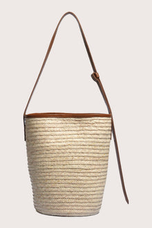 Back view of the Marine Bag Light Brown showcasing artisanal craftsmanship and clean lines