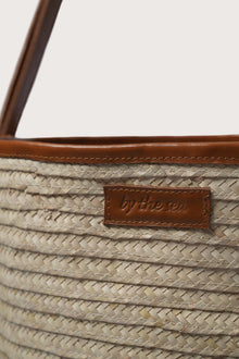 Close-up detail of the Marine Bag Light Brown highlighting premium materials and refined finishing