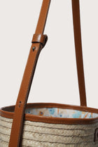 Detailed view of the Marine Bag Light Brown showcasing its elegant handles and quality construction
