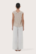 By The Sea Bali Back view of the Mera Sleeveless Top in Cream