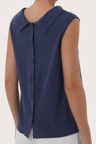By The Sea Bali Lightweight fabric detail highlighting the Mera Sleeveless Top's breathable feel