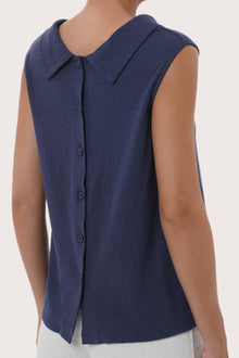 By The Sea Bali Lightweight fabric detail highlighting the Mera Sleeveless Top's breathable feel