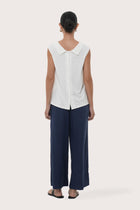 By The Sea Bali Back view of the Mera Sleeveless Top in White