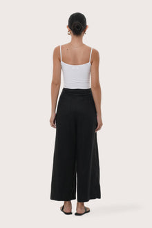 By The Sea Bali Back view of the Merca Wrap Pant in Black