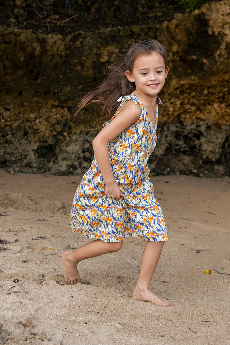 Resort-inspired styling featuring the Molly Tie Dress in Lobelia