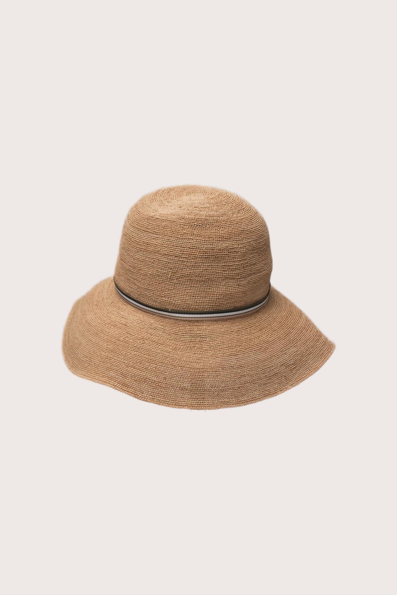 Back view of the Morla Hat highlighting its relaxed island-inspired silhouette