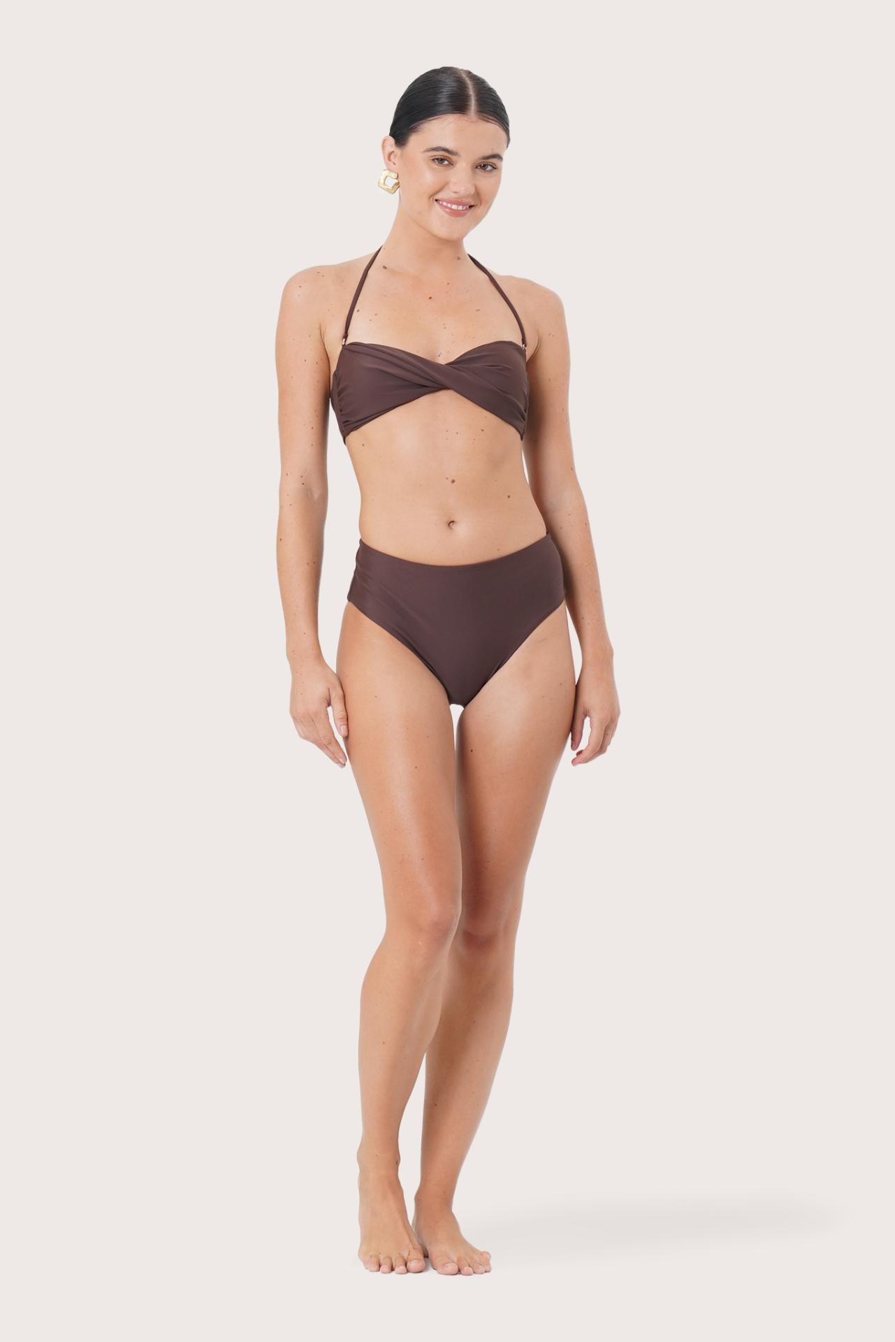 Naia Bikini Top featuring a refined silhouette and timeless swimwear elegance
