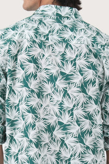 Panta Cotton Shirt Summer Flora Crowd Leaves