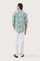 Panta Cotton Shirt Summer Flora Crowd Leaves