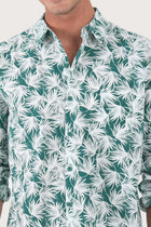 Panta Cotton Shirt Summer Flora Crowd Leaves