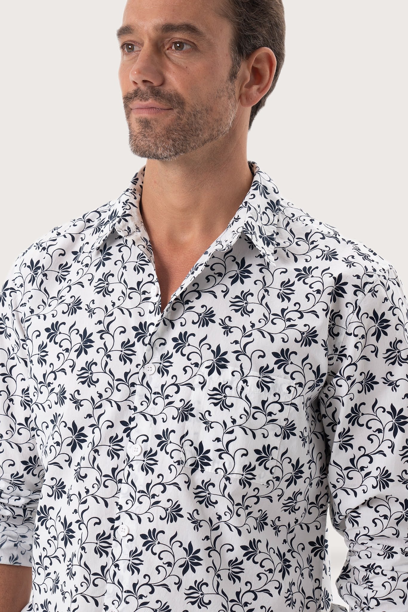 Panta Shirt White Batik