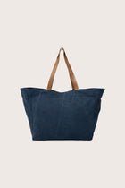Back view of the navy Paradise tote bag