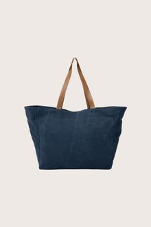 Back view of the navy Paradise tote bag