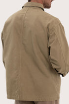 Detailed back view highlighting the relaxed silhouette and cotton craftsmanship