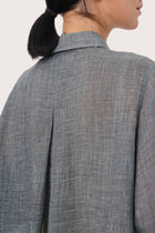 By The Sea Bali Lightweight fabric detail highlighting the Rae Shirt's breathable construction