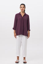 Amalia side slit shirt Vino