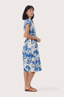 By The Sea Bali Side profile of the Sabang Dress showcasing its fluid drape and relaxed fit