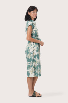 By The Sea Bali Resort styling featuring the Sabang Dress in Hibiscan Batik Green