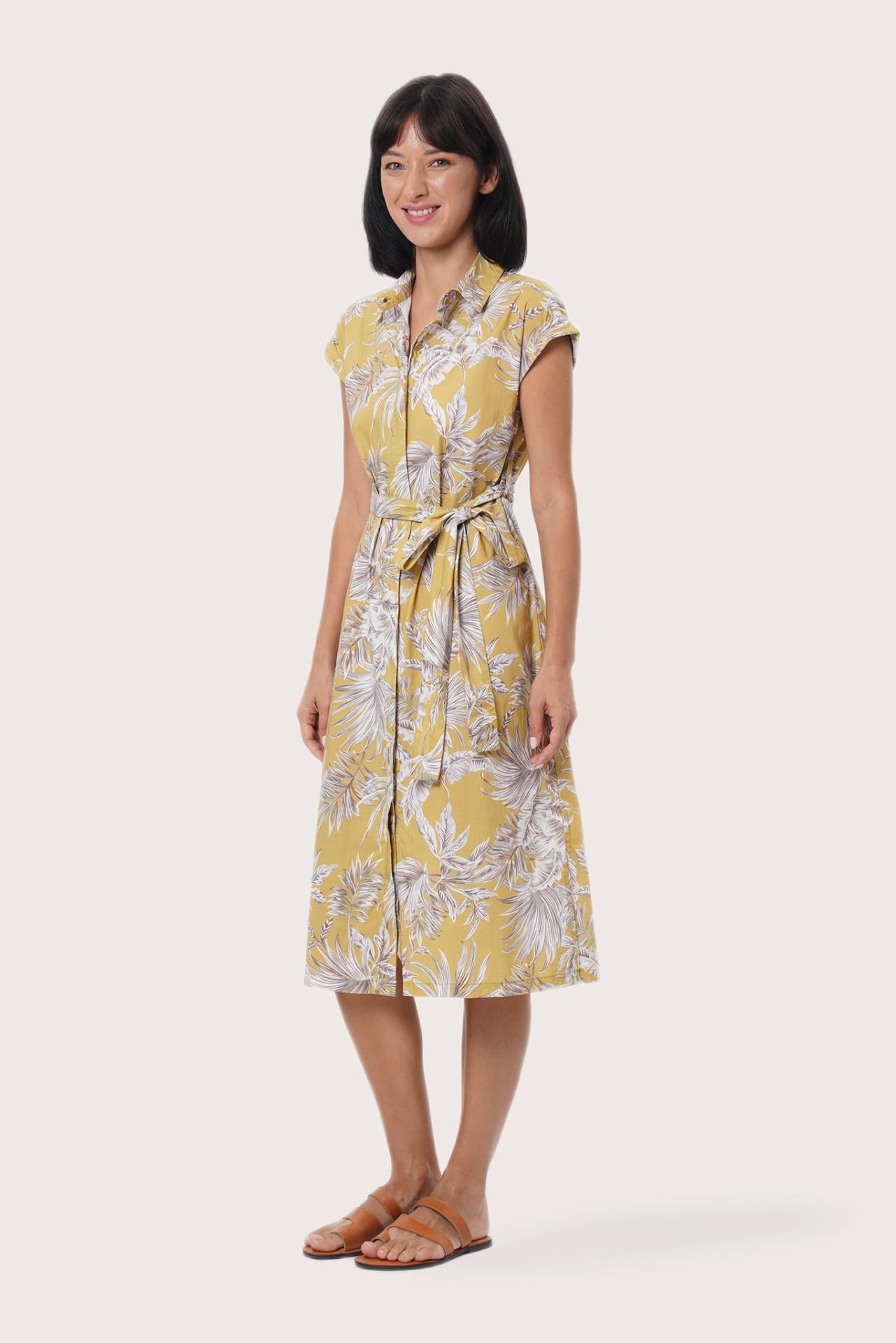 By The Sea Bali Side profile of the Sabang Dress showcasing its relaxed drape