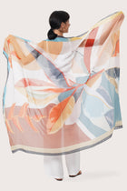 By The Sea Bali Bougenville Multicolor Lightweight fabric and floral print detail on the Savaya Sarong