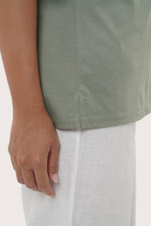 By The Sea Bali Lightweight fabric detail highlighting the Serva Loose T-Shirt's breathable comfort
