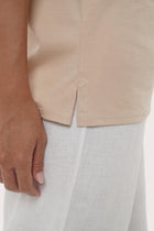 By The Sea Bali Lightweight fabric detail highlighting the Serva Loose T-Shirt's breathable comfort