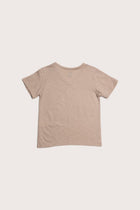 Classic back view of the Short Sleeve V-neck T-shirt in Cream