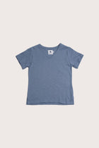 By The Sea Bali Short Sleeve V-neck T-shirt in Light Blue with a relaxed everyday silhouette