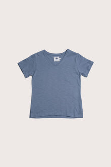 By The Sea Bali Short Sleeve V-neck T-shirt in Light Blue with a relaxed everyday silhouette