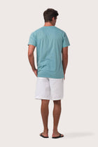 Back view of the By The Sea Bali Skala Surf Canggu t-shirt Turquoise – clean tailoring and refined craftsmanship