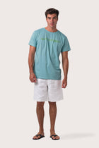 By The Sea Bali Skala Surf Canggu t-shirt Turquoise – refined men's resort tee with a relaxed, contemporary silhouette