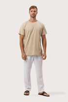 By The Sea Bali Skala T-Shirt Beige – refined men's resort tee with a relaxed, contemporary silhouette
